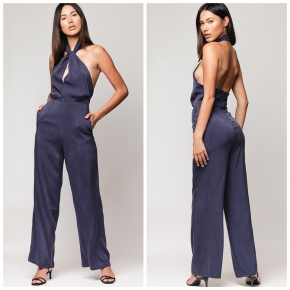 Donna Mizani Halter Neckline Jumpsuit